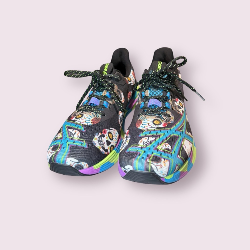 Women’s ASICS NOOSA TRI 15 LIMITED EDITION 'AVANT GARDE SKULL' Size 10 - Picture 4 of 7